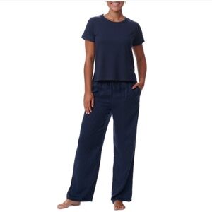 Tommy Hilfiger Women Pajama set 2pc pants and shirt - Sky Captain, Size M NWT